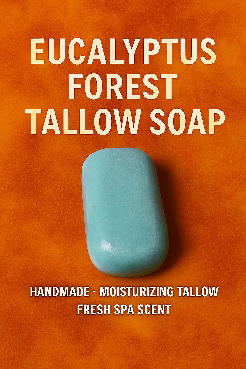 Eucalyptus Tallow Soap: Handmade Moisturizing Bar - Refreshing Spa Scent