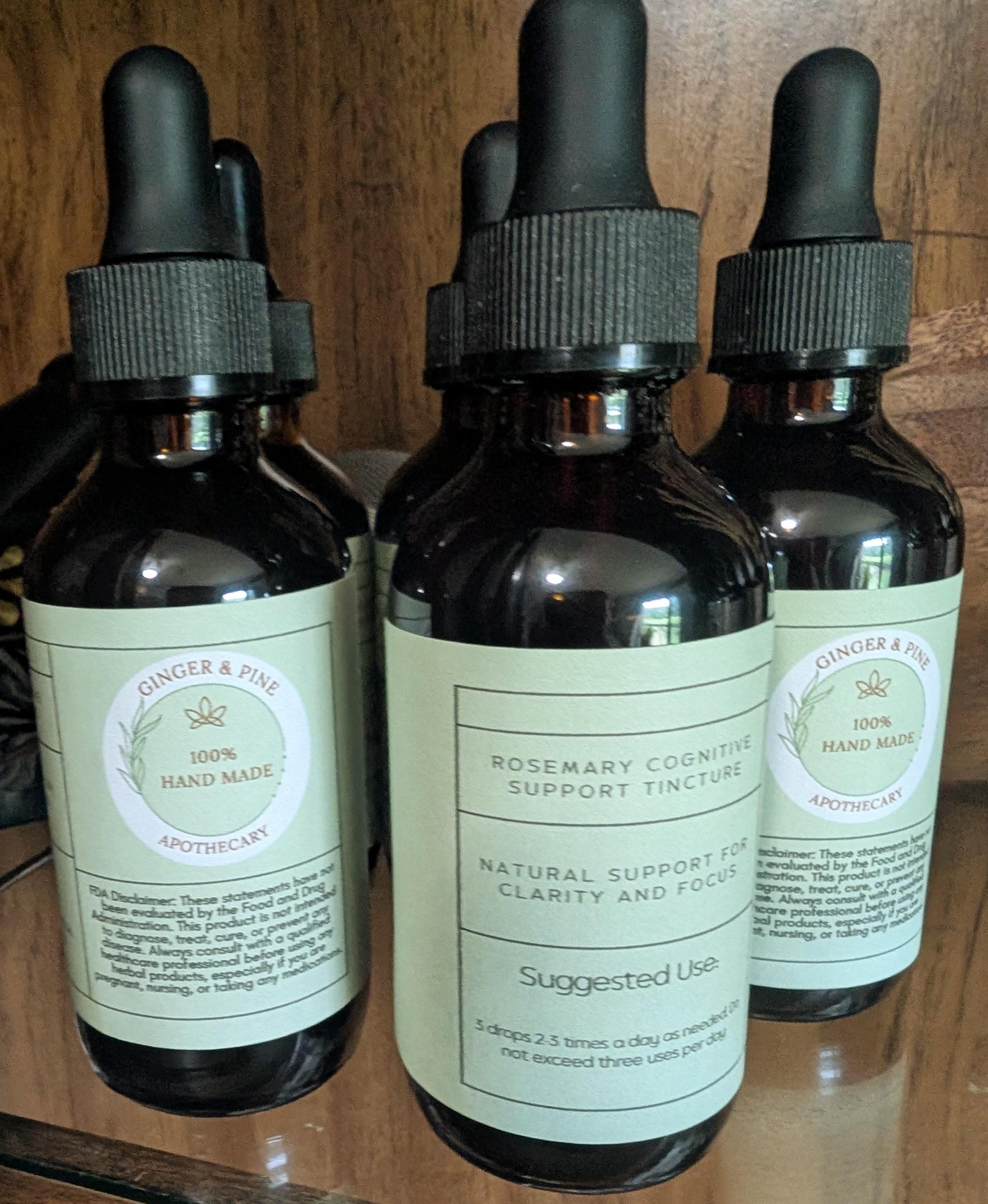 Handcrafted Rosemary Herbal Tincture: Small Batch Botanical Infusion - Thumbnail 2