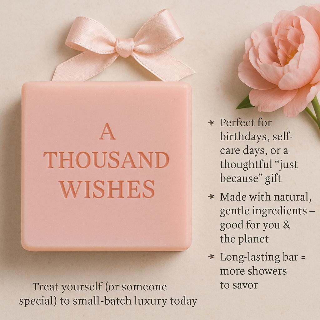 A Thousand Wishes by Victoria's Secret- Natural Handmade Soap - Image 1