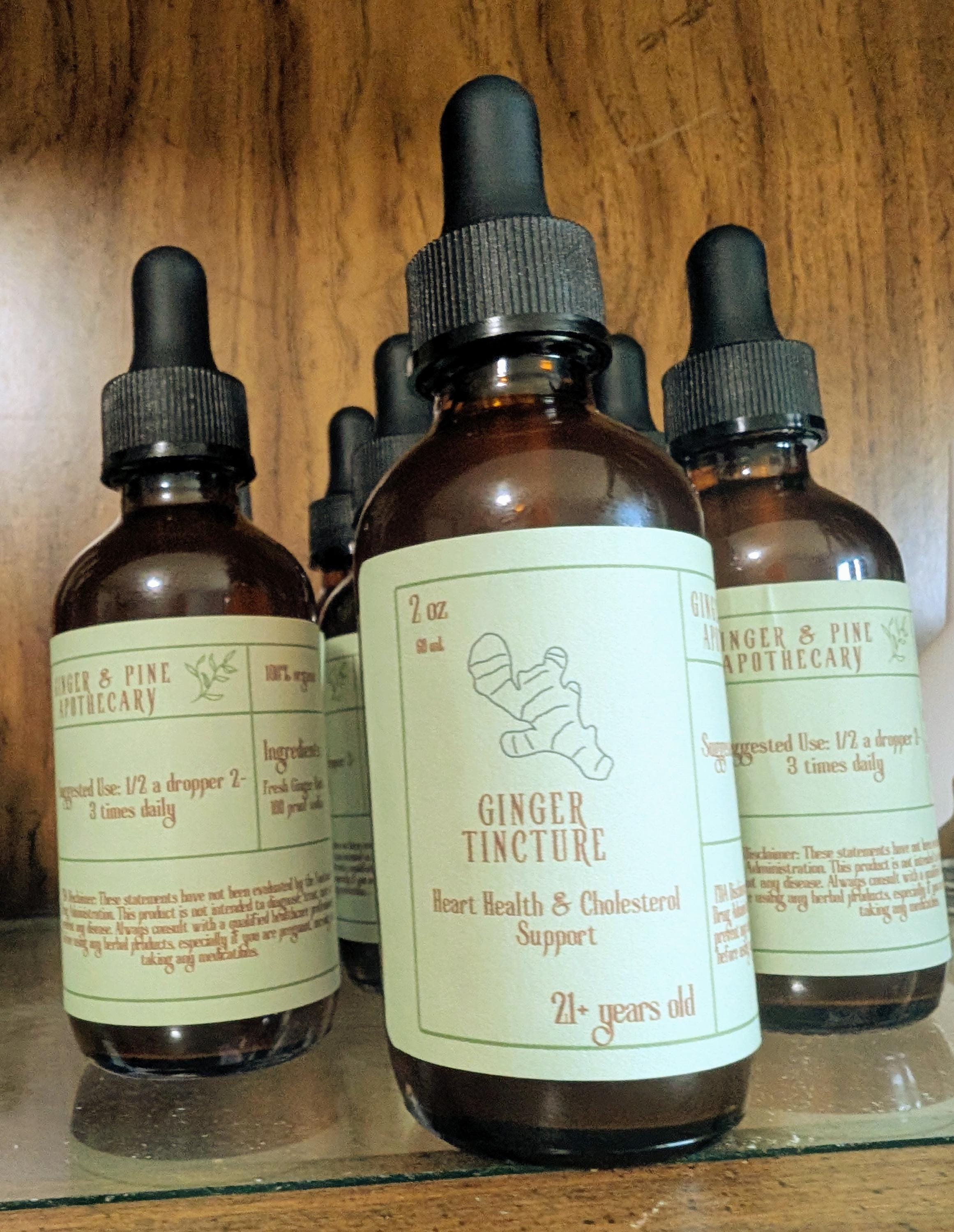 Ginger Tincture | Organic Ginger Root Extract | Herbal Wellness & Vitality Support | Natural Lifestyle Supplement - Thumbnail 2