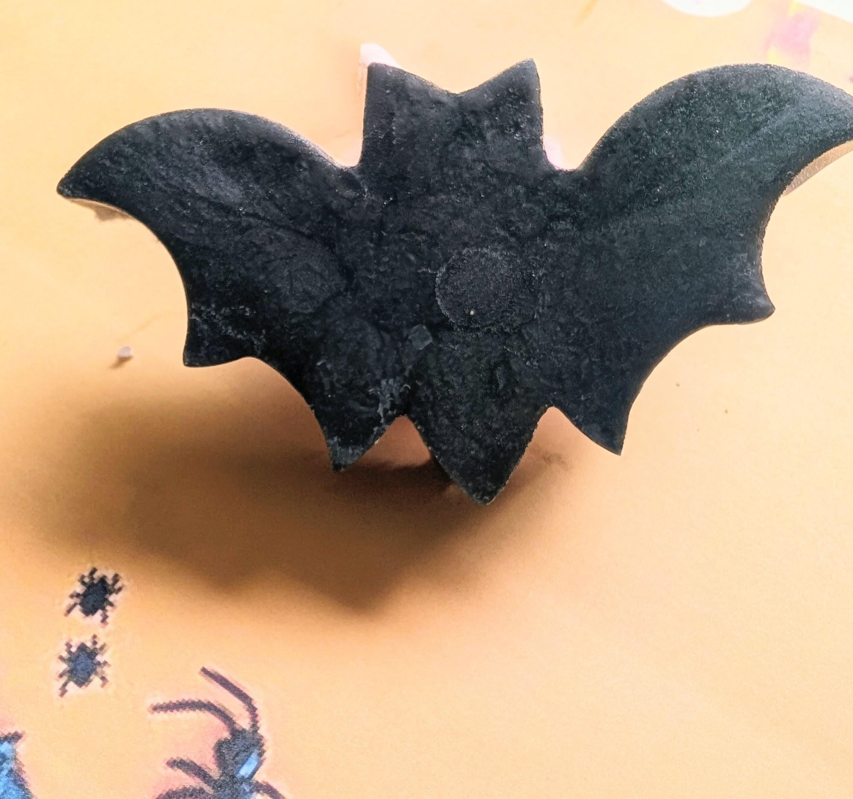 Bat Shape – Mahogany Coconut Scent – Limited Edition Halloween Handmade Soap, Rustic Fall Gift - Thumbnail 3