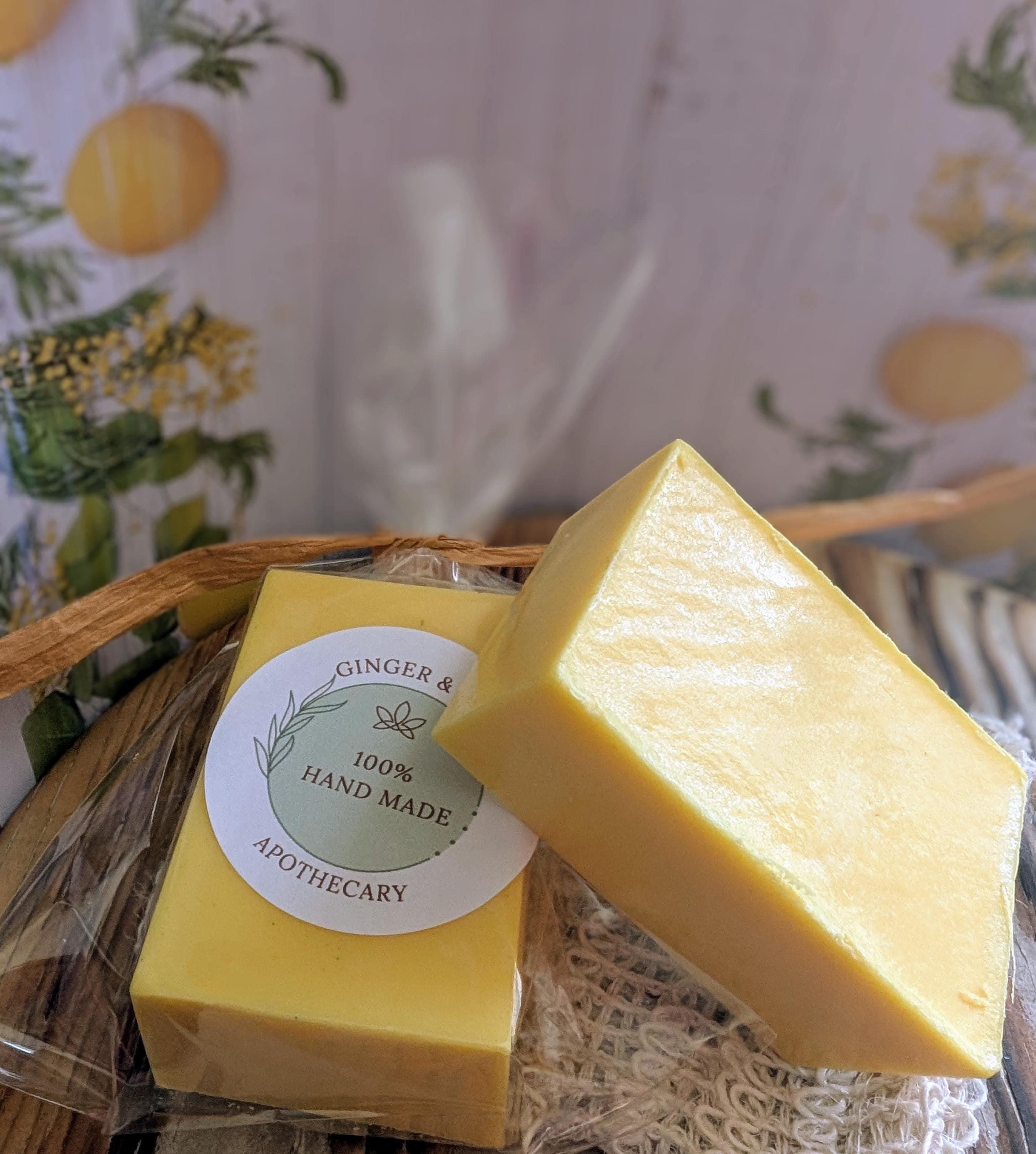 Lemon Zinger Goat Milk Soap | Bright Citrus Scent | Handmade Moisturizing Soap | Natural Skincare Bar - Thumbnail 6