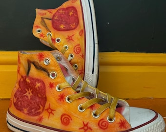 Converse inspiradas en Mr. Fox, pintadas a mano - Hechas a medida