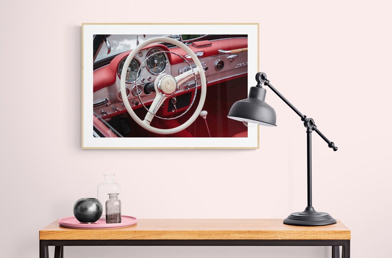 Classic Mercedes Interior Print: Vintage Car Photography (digital ...