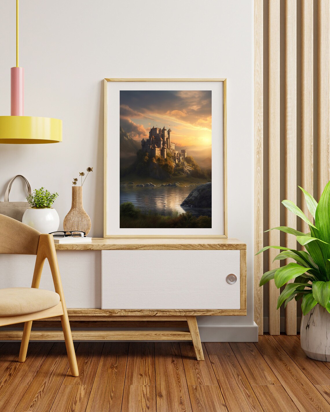 Fantasy Medieval Castle, Wall Decor Children Nursery Room, Children ...