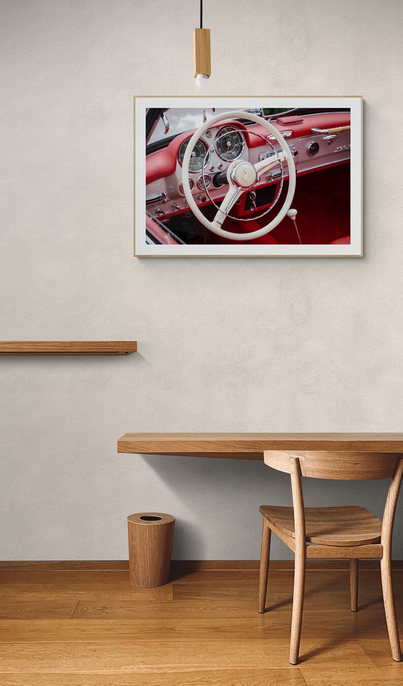 Classic Mercedes Interior Print: Vintage Car Photography (digital ...