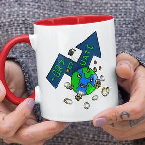Cute Economic Business Graduation Mug Gift for Finance, Business, Admin, Analyst, Economy College Graduate Major, BA, MBA, MPA