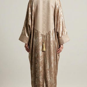 green emerald velvet dress Dash and Dot - OMBRÉ SEQUIN KAFTAN main image 1