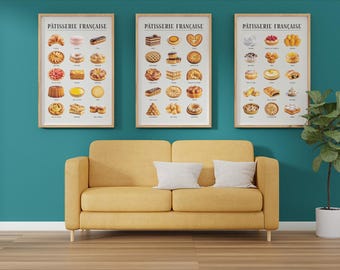 French Pastry Kitchen-printset: Parijse bakkerijkunst (digitale download)