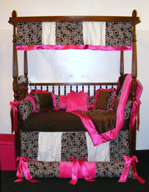 Bebé niña ropa de cama chocolate marrón Minky punto marrón | Etsy México