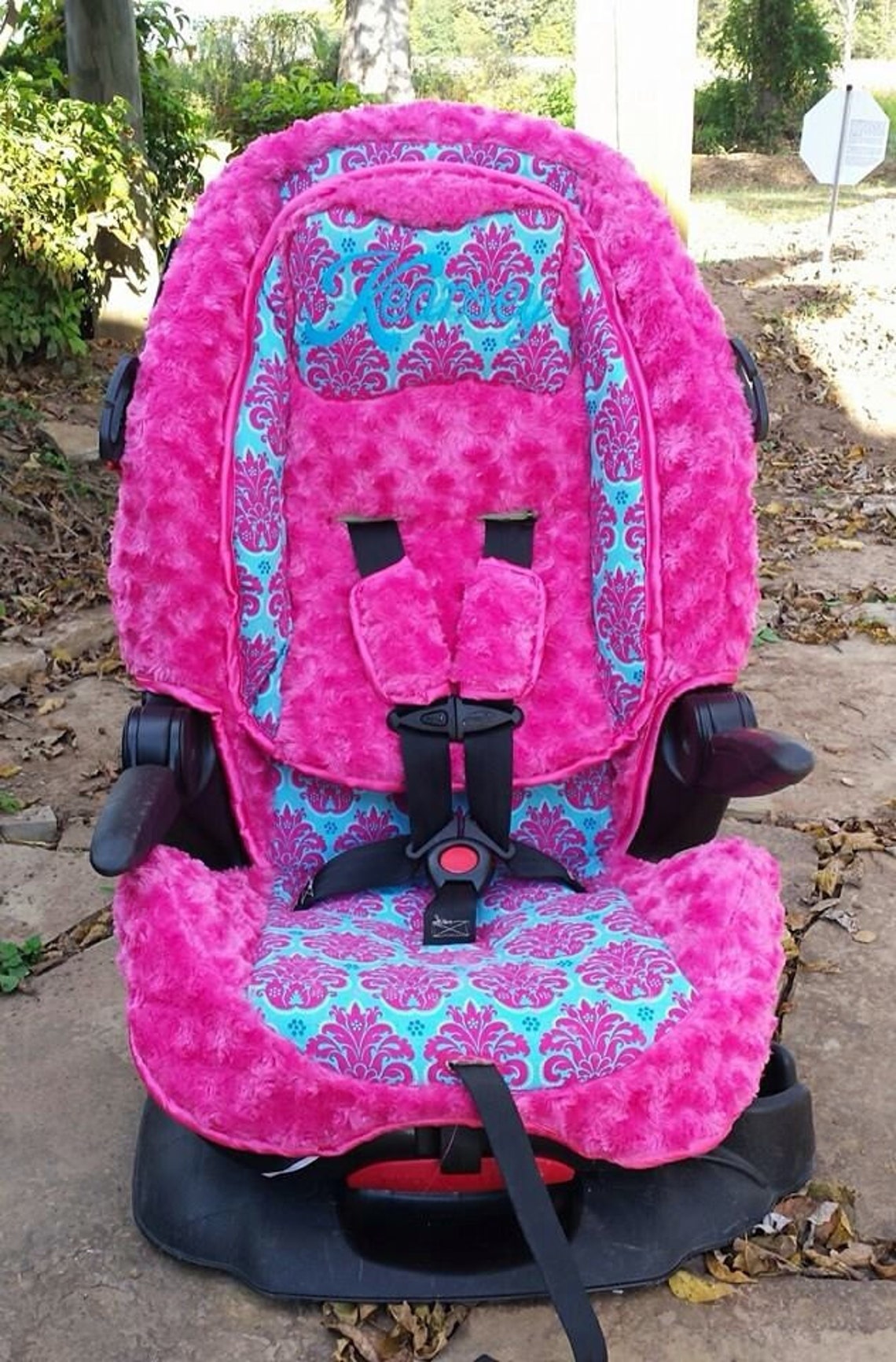 Reupholsterd Booster Car seat Covers Booster Car Seat Shoulder Etsy