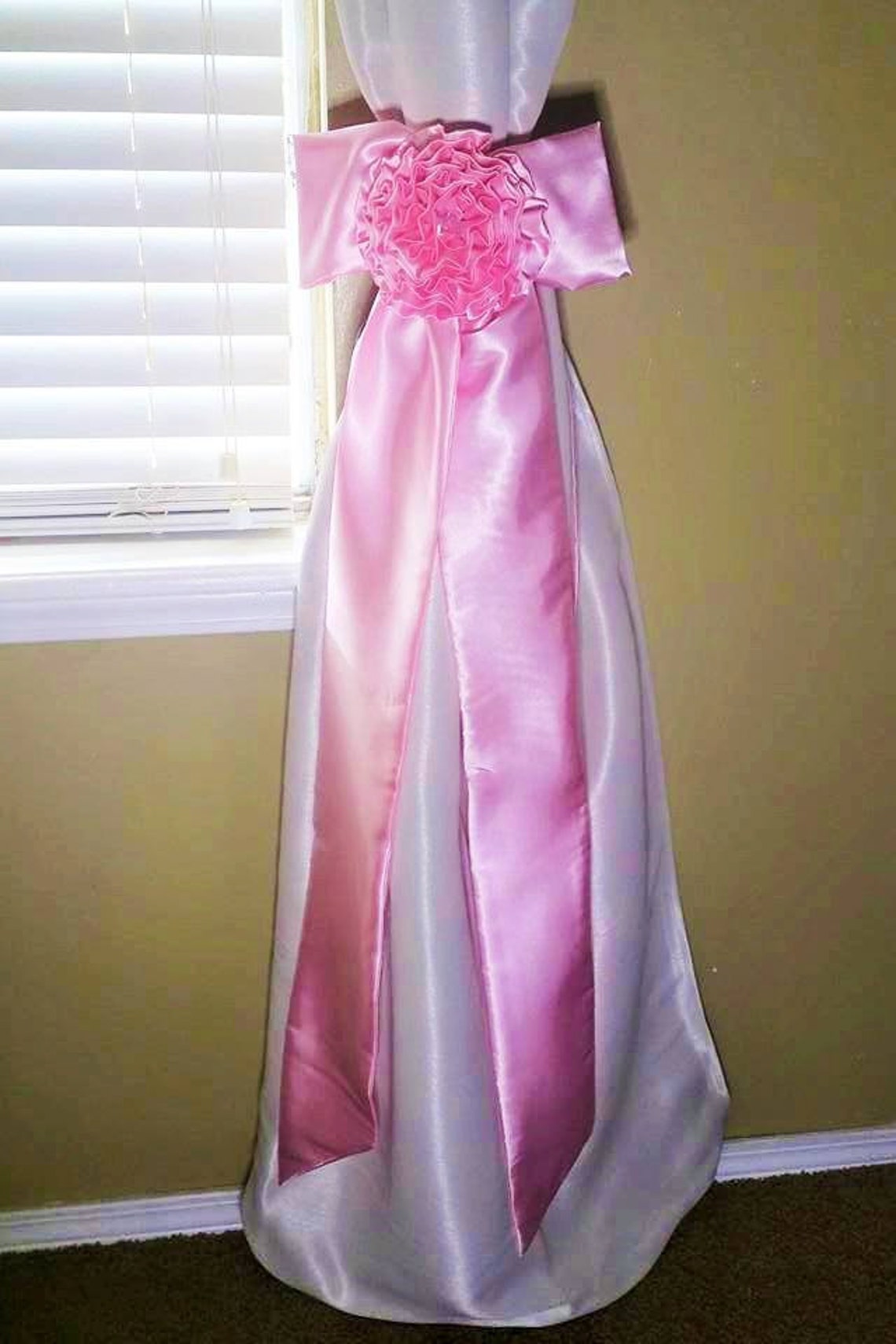 Handmade Long Nursery Crib Satin Bows Flowers and Bling Custom Etsy