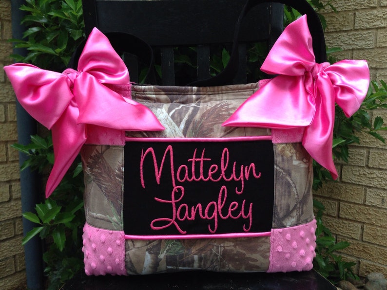 Beautiful Large Diaper Bag Realtree Mossy Oak Camouflage Girl Hot Pink 3 large pockets large capacity durable nice shoulder tote bucket bag