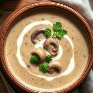 Creamy Mushroom Soup Recipe: Homemade Comfort Food (PDF Download