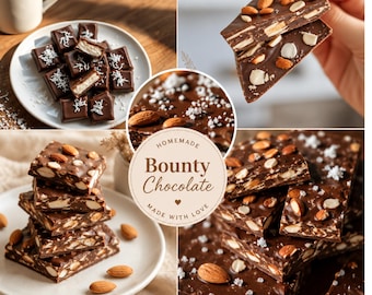 Milk Chocolate Almond Bark Recipe: Easy Homemade Candy (Printable PDF Card)