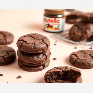 Fudgy Nutella Brownie Cookies Recipe | Beginner-Friendly Chocolate Cookie |Quick Dessert  | Bake at Home Treat