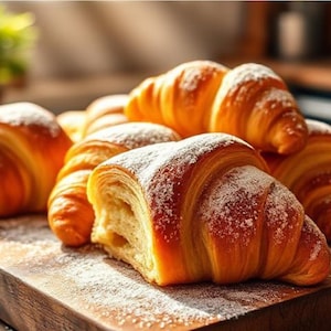 Recette de croissant au beurre français : guide de la pâtisserie maison (fiche de recette numérique)