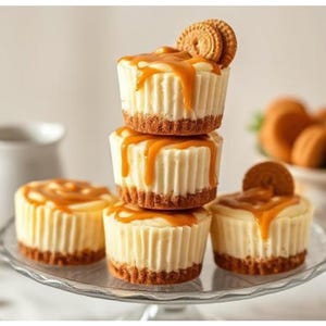 Mini Biscoff Cheesecake Recipe: No-Bake Lotus Bites (Digital Download PDF