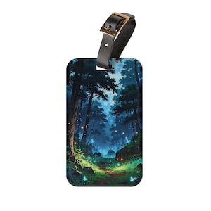 Glowing Forest 2 Luggage Tag | Fairy Light Woodland