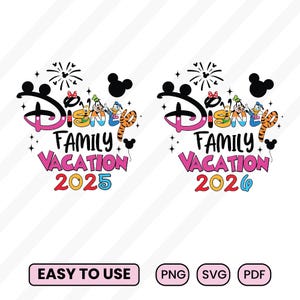 Family Trip 2025 PNG-Svg,2025 Family Vacation Png,Magical Kingdom 2026 Png, Family Trip Sublimation, Family Squad Svg,instant download.