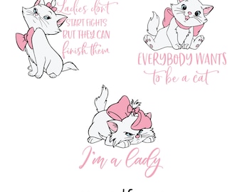Aristocats SVG, Marie SVG, Cats svg, Cats Clipart, Bundle Layered SVG, Cricut Aristocats svg, Aristocats Marie Svg & Png Files for Cricut
