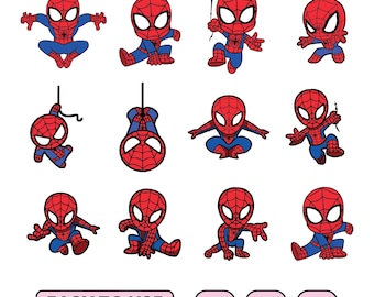 Spiderman Svg Bundle, Spiderman Clipart, Spiderman Cut Files For Circut, Spiderman Silhouette, Spiderman Png, Spiderman Svg, Spiderman Head