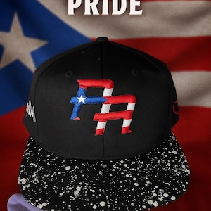 Puerto Rico Pride Snapback, Custom Embroidered Puerto Rican Flag Hat, Personalized Snapback Cap with Name, Adjustable Baseball Hat