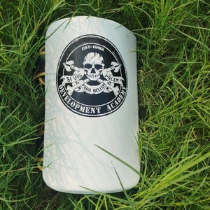 Calf kick pad for training Muay Thai/Kickboxing Lightweight buffalo Leather