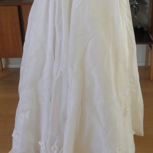 Max Chaoul Wedding Skirt With Flowers Applique SZ 38 FR 6 US Worn Once image 2