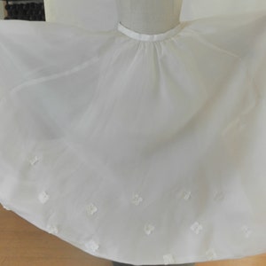 Max Chaoul Wedding Skirt With Flowers Applique SZ 38 FR 6 US Worn Once image 5