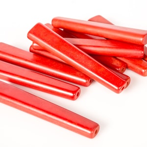 Antique American Red Catalin Bakelite 10 bars 9 mm / 122 gram