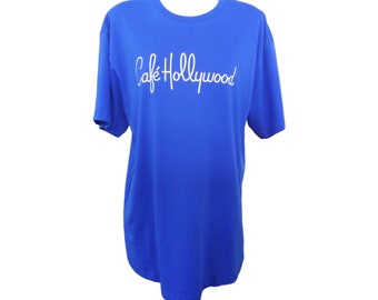 Planet Hollywood Cafe Hollywood Blue T Shirt  SZ L