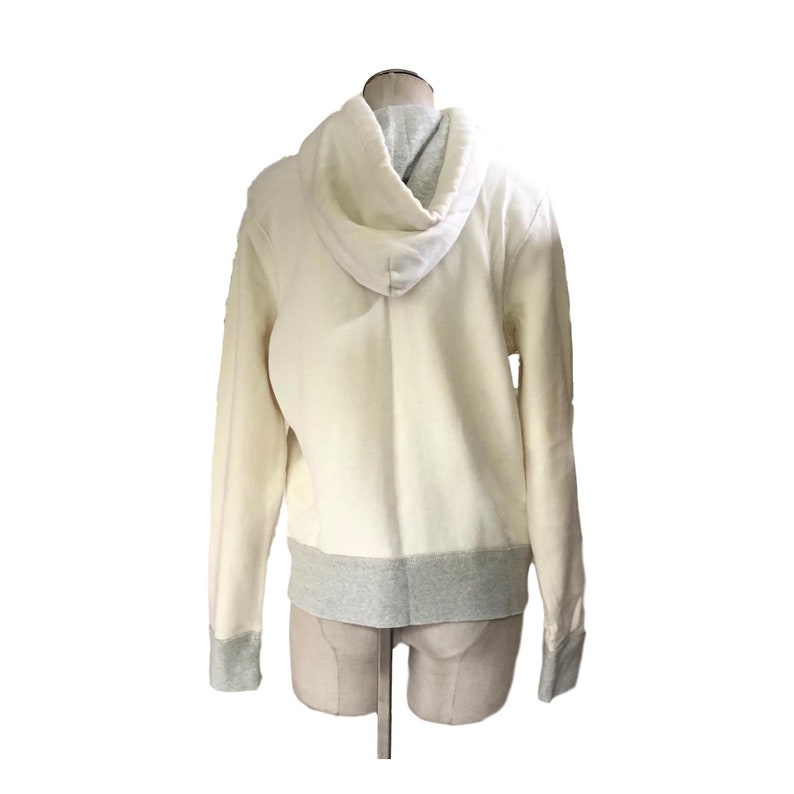 Abercrombie & Fitch HOLLISTER White Hoodie Sweatshirt SZ M ...