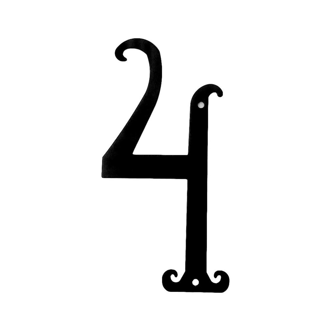 House Number Set of 3 Antique Style Black Powder Coated Metal - Etsy