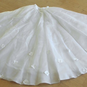 Max Chaoul Wedding Skirt With Flowers Applique SZ 38 FR 6 US Worn Once image 1