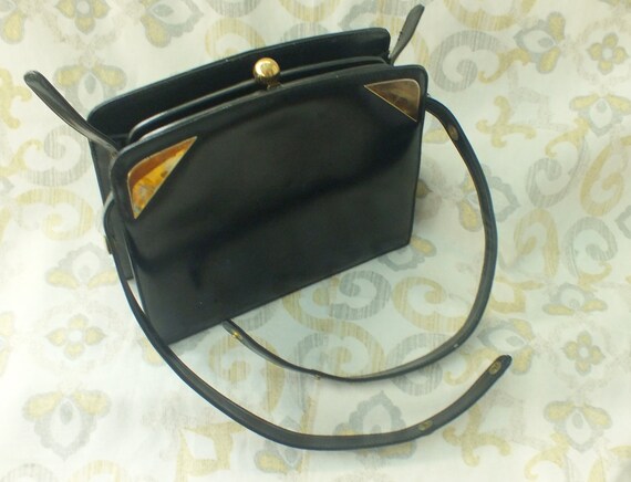 Dofan Leather Handbag, Vintage Mid-Century Fabulo… - image 2