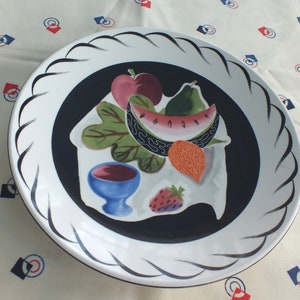 Mikasa Larry Laslo Fashion Plate Ironstone Still Life Fruit