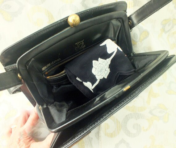 Dofan Leather Handbag, Vintage Mid-Century Fabulo… - image 5