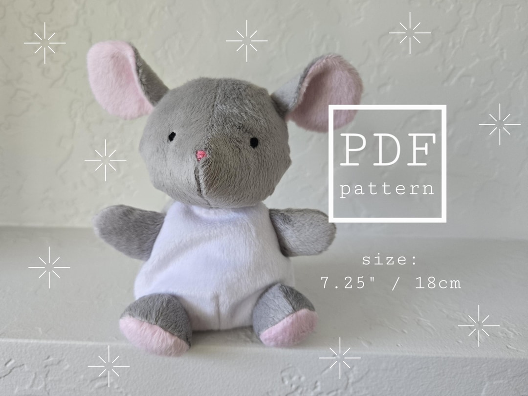 Mouse Sewing Pattern and Tutorial - Beginner Friendly, Step by Step ...
