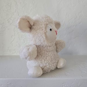 Lamb Plushie Sewing Pattern and Tutorial - beginner friendly, step by step illustrated guide - DIY plush toy stuffed animal handmade sheep image 4