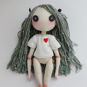 Unisex Doll T-Shirt Pattern and Tutorial - Long & Short Sleeve, Regular + Cropped - Step by Step Illustrated Guide with Videos image 4