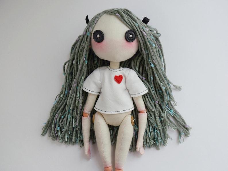 Unisex Doll T-Shirt Pattern and Tutorial - Long & Short Sleeve, Regular + Cropped - Step by Step Illustrated Guide with Videos image 4