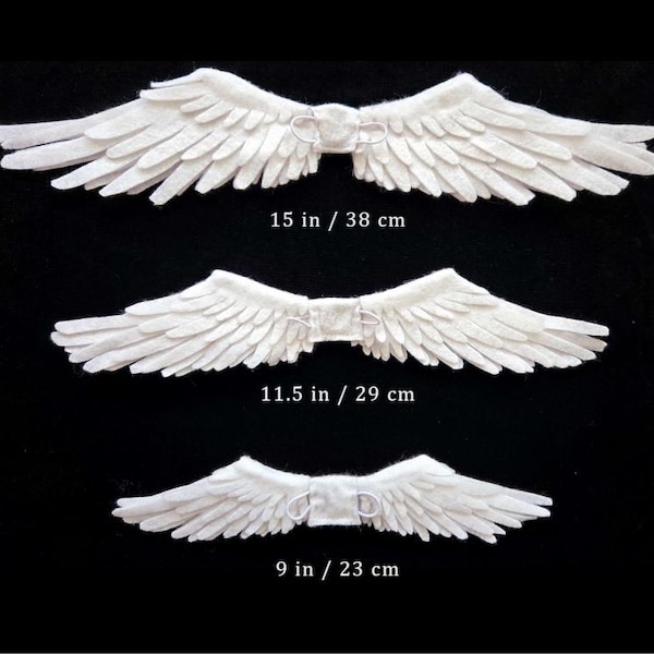 Doll Angel Wings Pattern and Photo Tutorial - 3 Sizes - Step by Step Guide & PDF Template