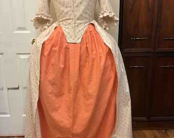 Cotton Colonial Gown & Petticoat sz 10