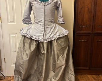 Silk Caraco Jacket & Petticoat sz 14