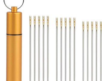 Self-Threading Sewing Needles with Storage Tube
