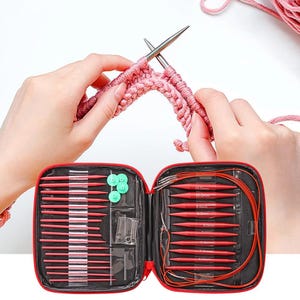 Interchangeable Knitting Needle Set: Aluminum Needles, Cables & Accessories