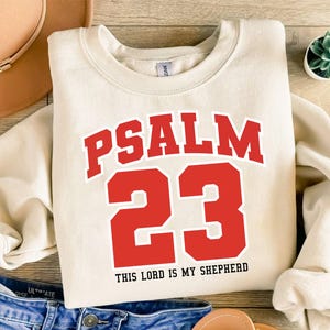 Psalm 23 Svg Png, The Lord Is My Shepherd Svg, Bible Verse Svg, Christian Football Jersey Svg, Scripture Svg, Faith Svg For Cricut