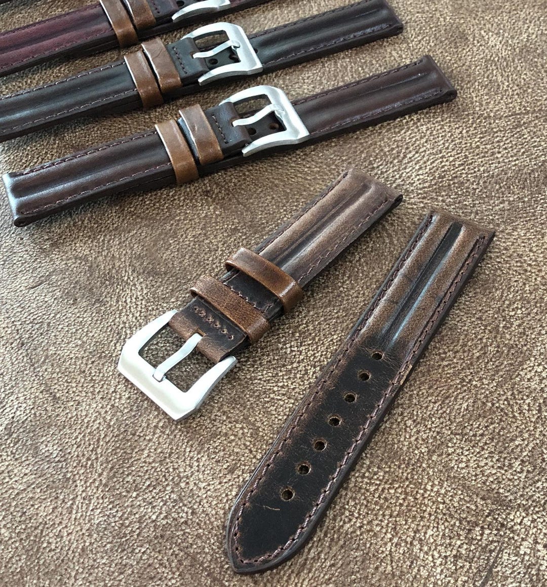 ダブルアールエル RRL DOUBLE RL アメリカ製レザー皮 時計ストラップ