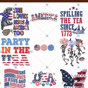 9+ Retro 4th of July PNG Bundle, 4th of July Png, Fourth Of July Png, USA Png, America Png, Independence Day, American Flag Png, Png Bundle